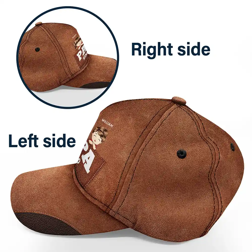 Papa Since - Gift For Father, Dad, Grandpa - Personalized Classic Cap - Image 3