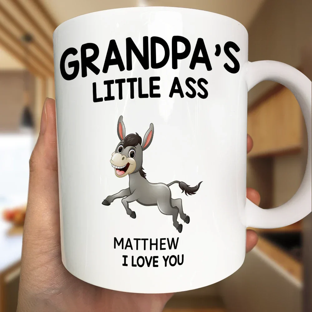 Papa's Little Donkeys - Personalized Mug - Image 3
