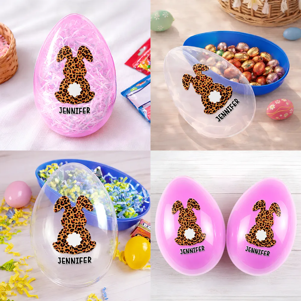 Pastel Cosmic Swirl Bunny - Personalized Fillable Egg - Image 5