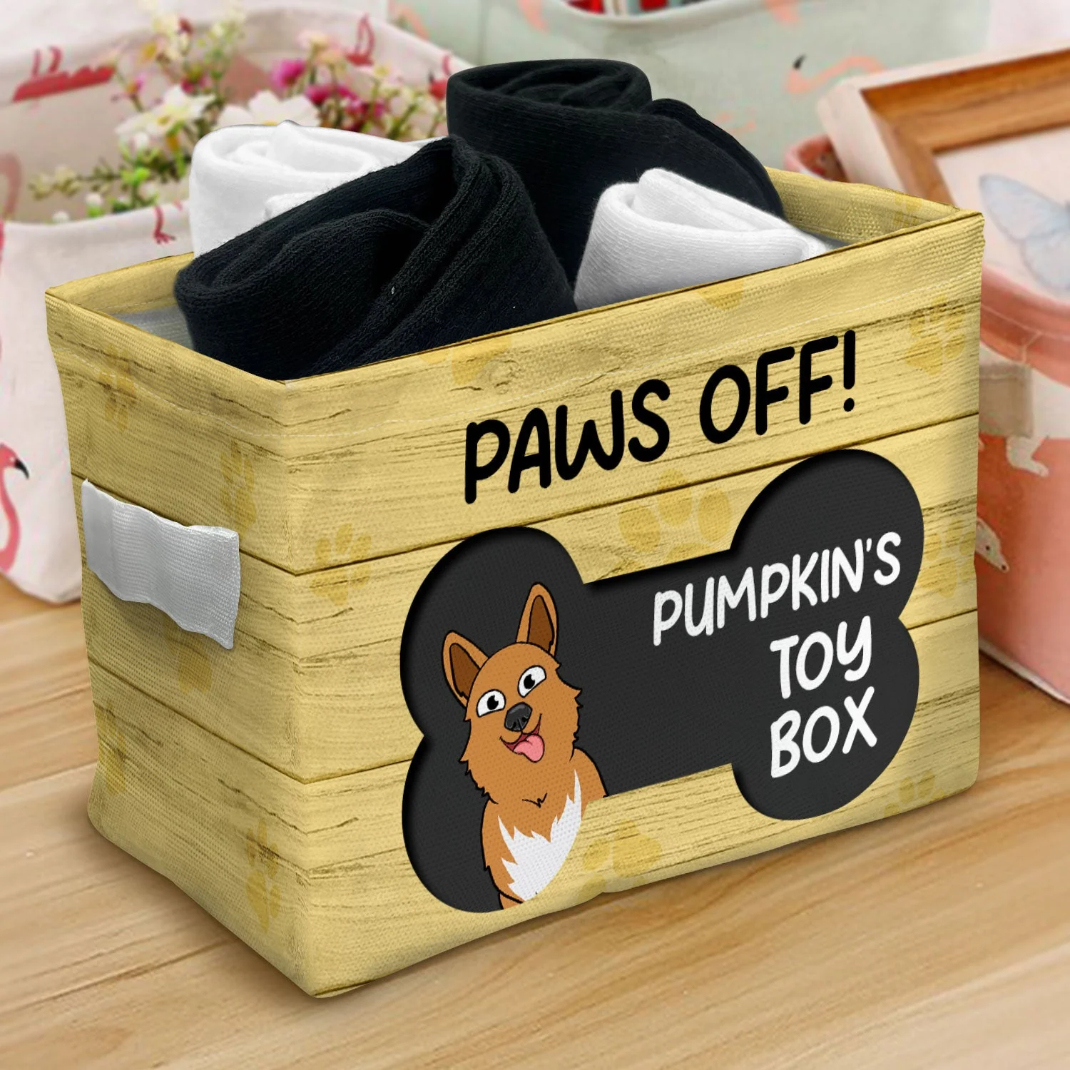 Paws Off - Gift For Dog Lovers - Personalized Storage Box - Image 3