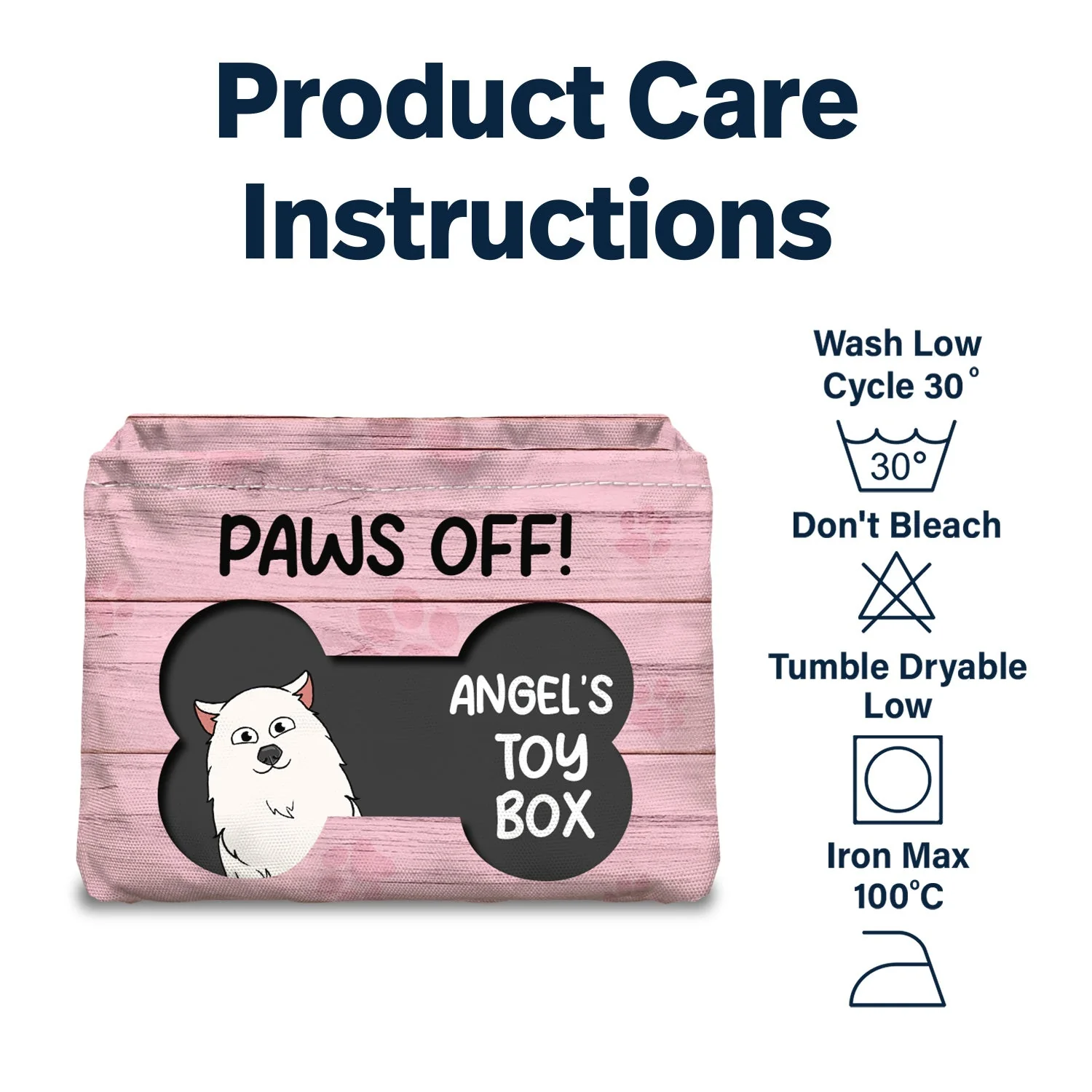 Paws Off - Gift For Dog Lovers - Personalized Storage Box - Image 5