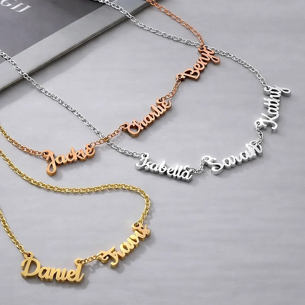 Perfect Jewelry Gift for Lover Besties Mom - Personalized Letter Necklace - Image 2