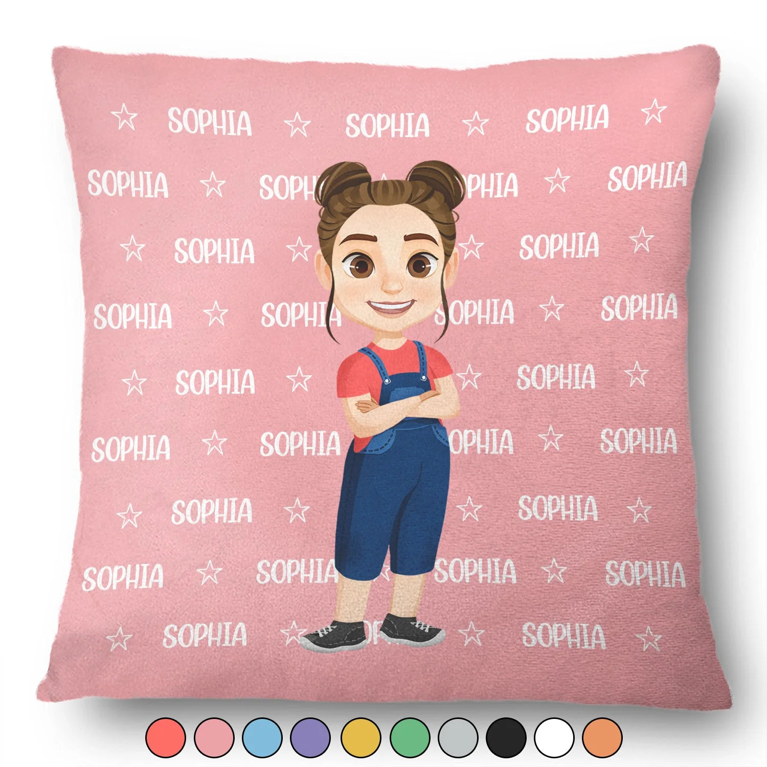 Custom Photo Baby Name - Gift For Kids, Grandchildren - Personalized Pillow - Image 2