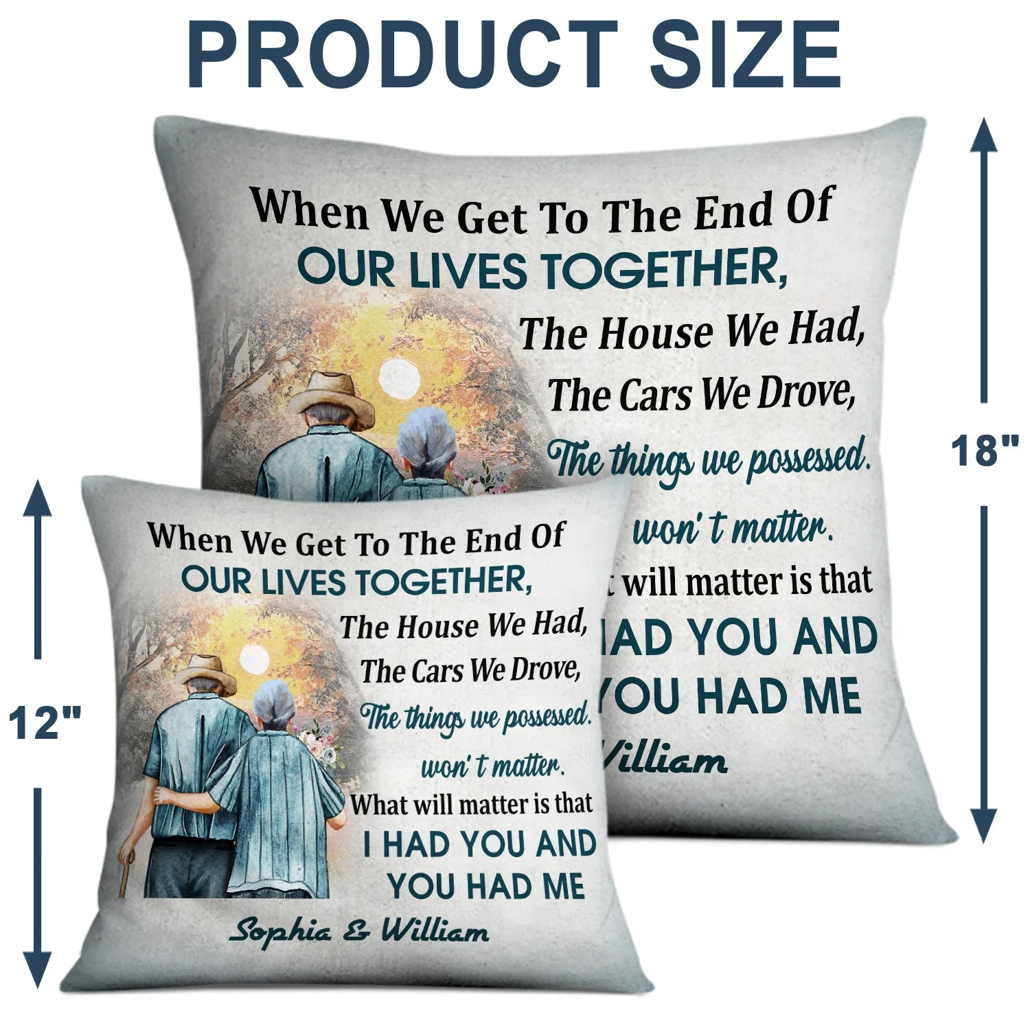 Personalized Family Old Couple When We Get Customized Pillow - Image 4