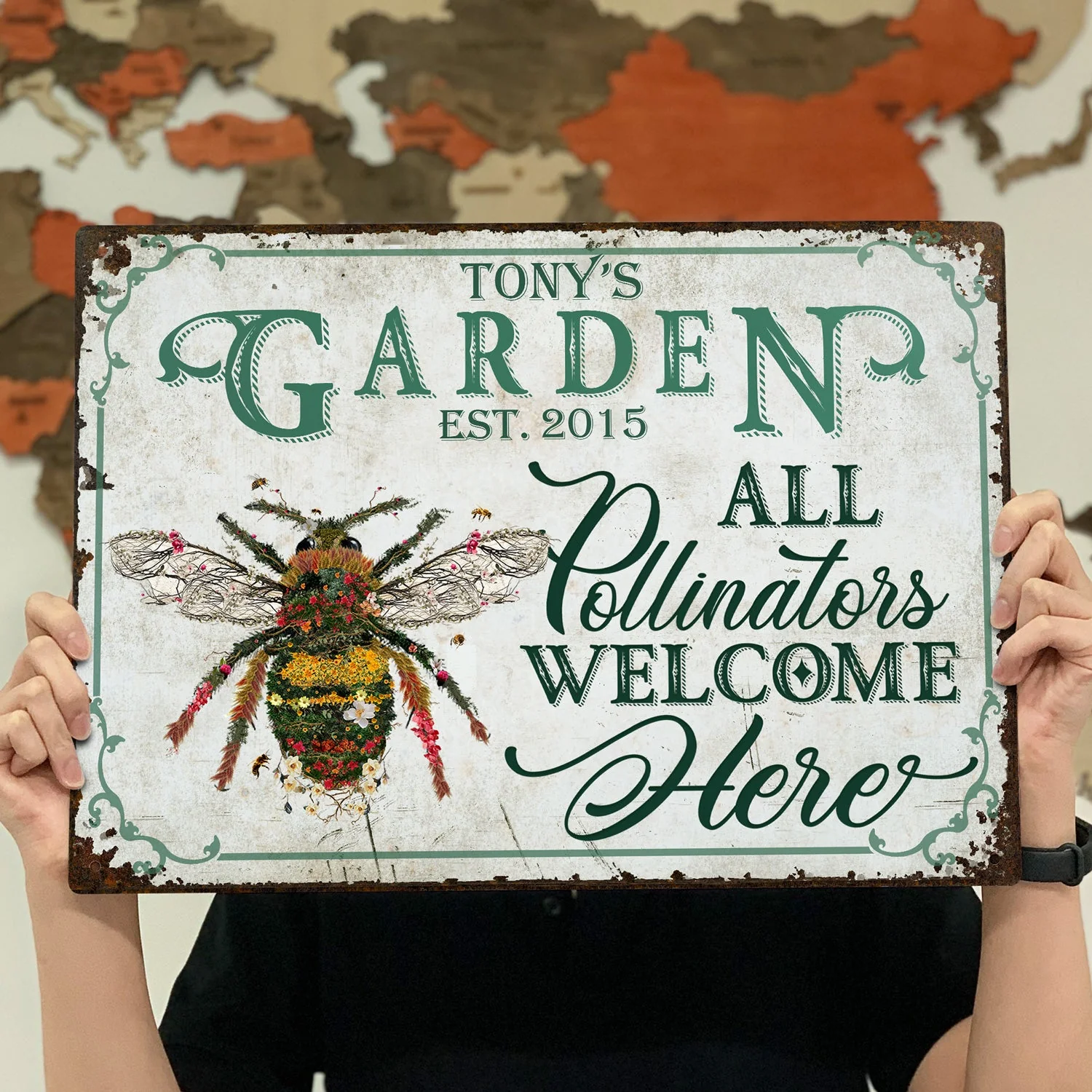 And Find My Soul Garden Floral Art - Birthday, Housewarming Gift For Her, Him, Gardener, Outdoor Decor - Personalized Custom Classic Metal Signs - Image 4