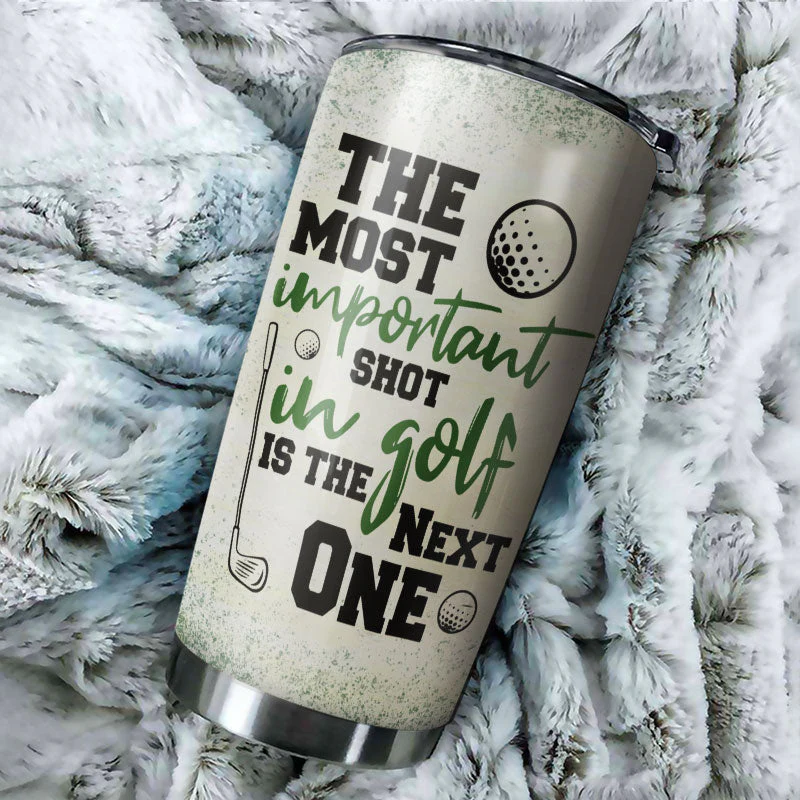 Personalized Golf The Most Important Shot Customized Tumbler - Image 3