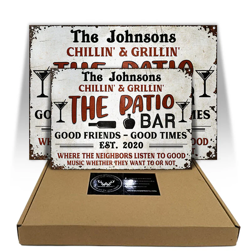 Personalized Grilling Patio Backyard Custom Classic Metal Signs - Image 3