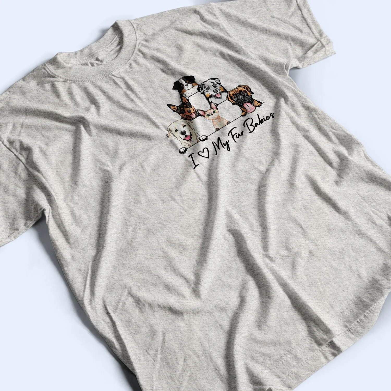 Pet Lovers Personal Stalkers - Personalized Custom T Shirt - Image 3