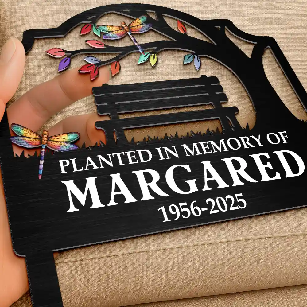 Planted In Memory Of - Personalized Metal Garden Stake - Image 3