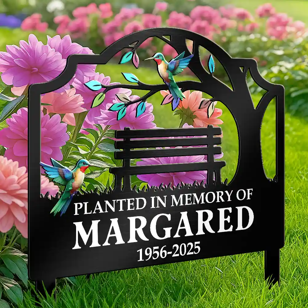 Planted In Memory Of - Personalized Metal Garden Stake - Image 4