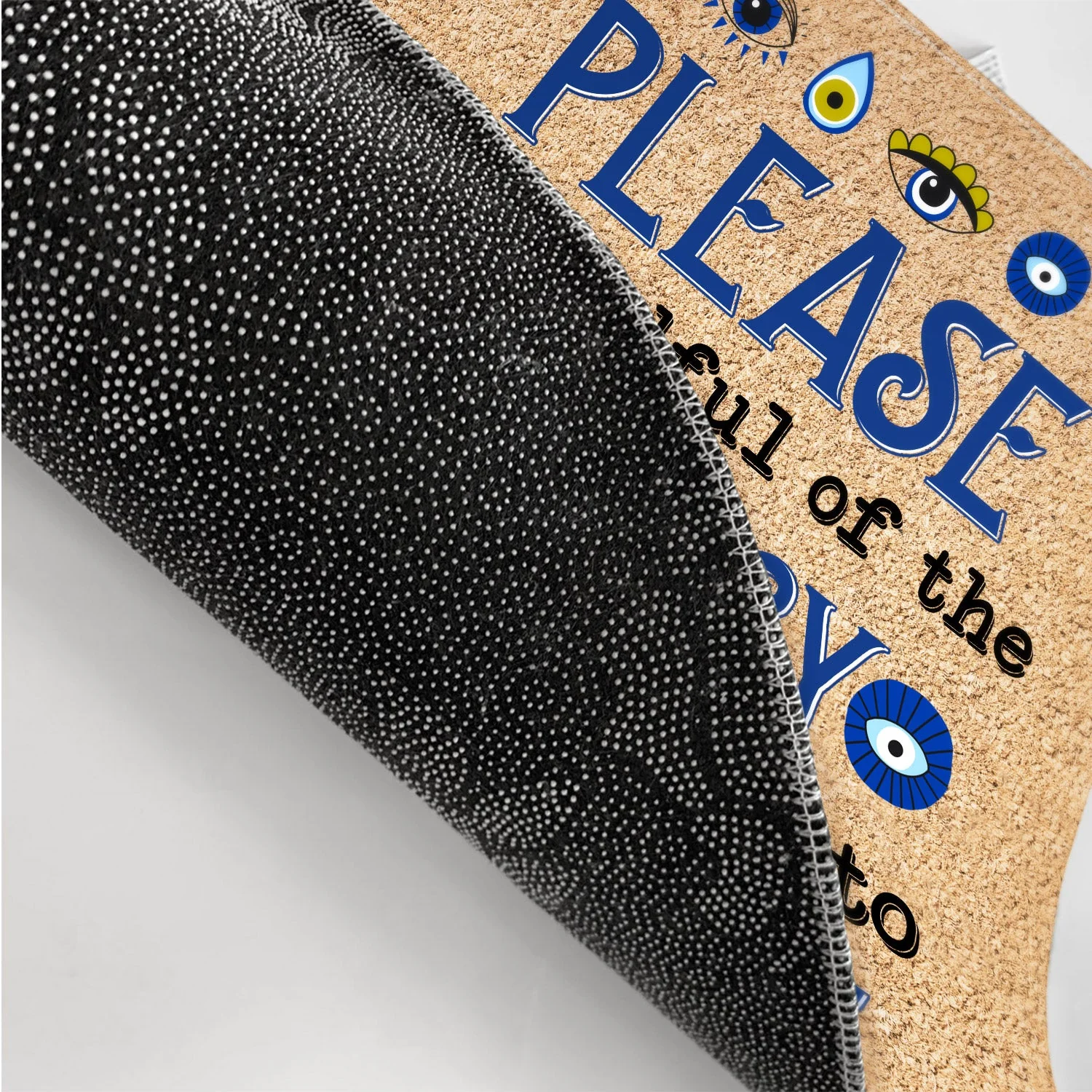 Please Be Mindful Of The Energy You Bring Into This Space - Birthday, Loving Gift For Yourself, Women, Yoga Lovers - Personalized Doormat - Image 3