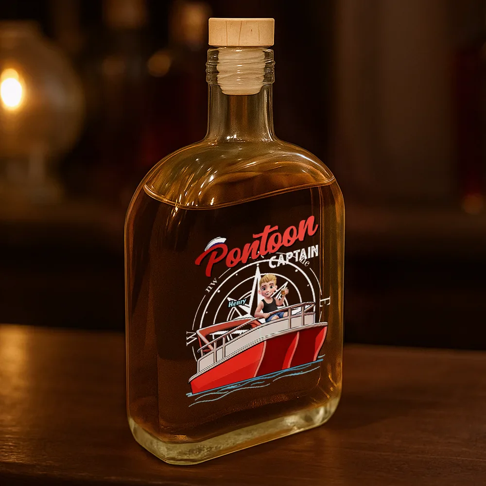 Pontoon Captain - Personalized Whiskey Bottle - Image 3