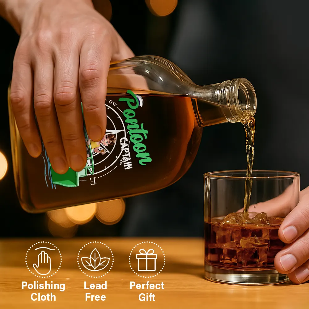Pontoon Captain - Personalized Whiskey Bottle - Image 6