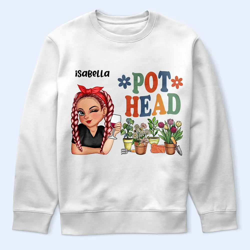 Pot Head Gardening - Personalized T Shirt - Image 5