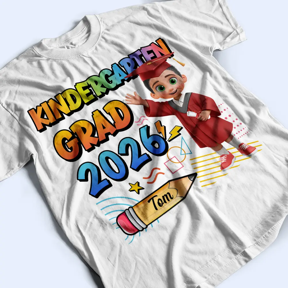 Preschool Kindergarten Graduation - Personalized T Shirt - Image 3