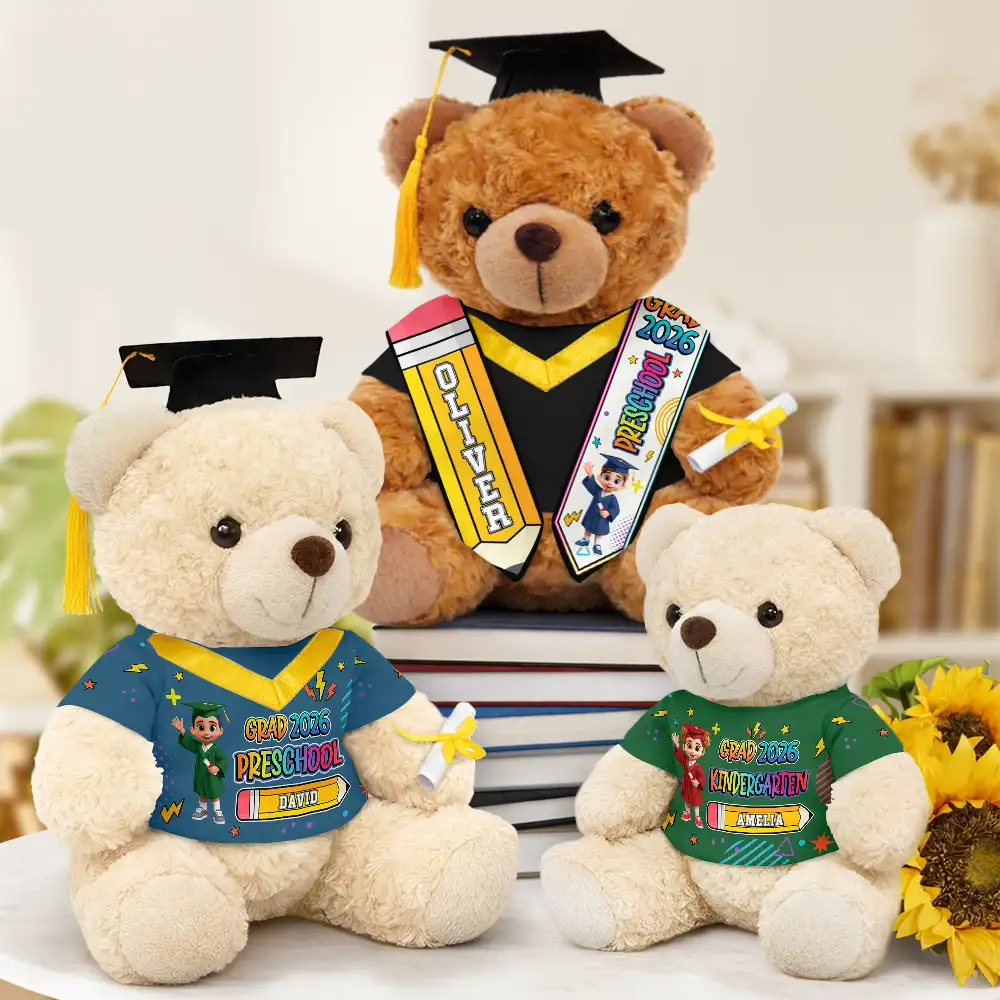Preschool Kindergarten Graduation - Personalized Teddy Bear - Image 2