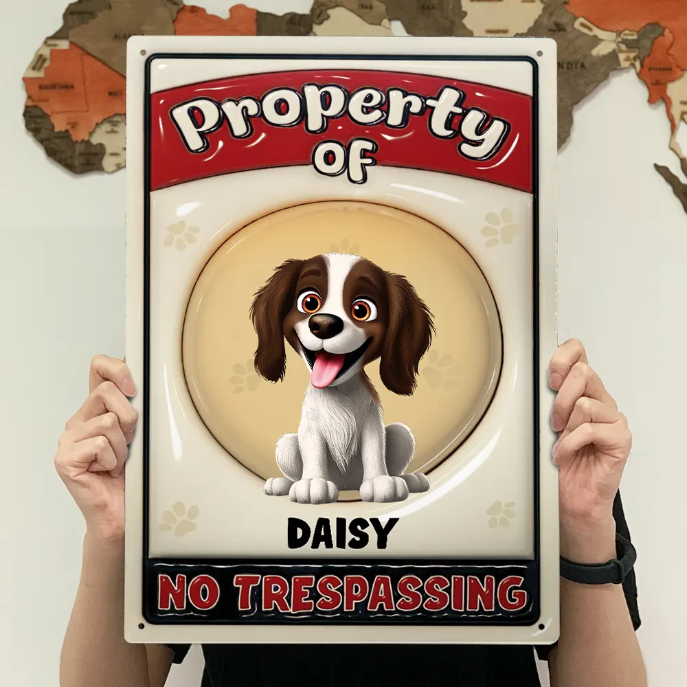 Property Of Dogs - Personalized Classic Metal Signs - Image 4