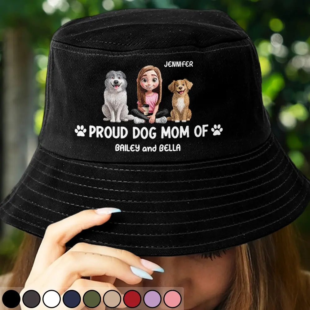 Proud Dog Mom Dog Dad - Personalized Bucket Hat