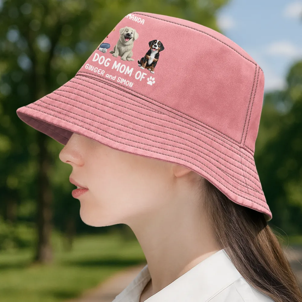 Proud Dog Mom Dog Dad - Personalized Bucket Hat - Image 3