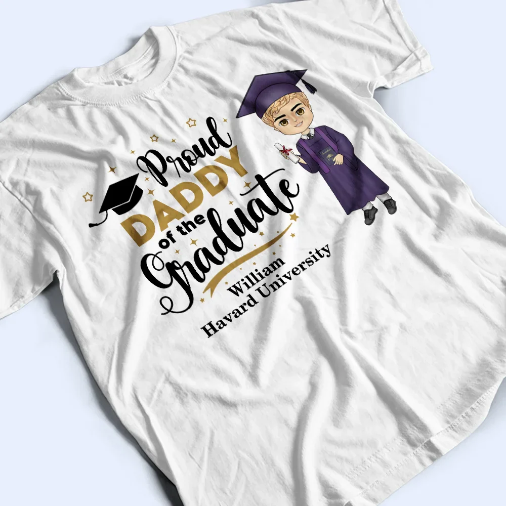 Proud Family Of The Graduate - Personalized T Shirt - Image 4