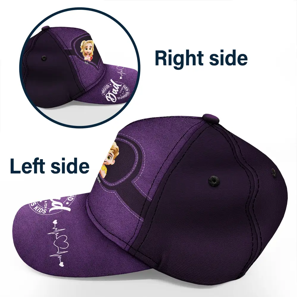 Proud Father Of A Few Dumb Kids - Personalized Classic Cap - Image 3