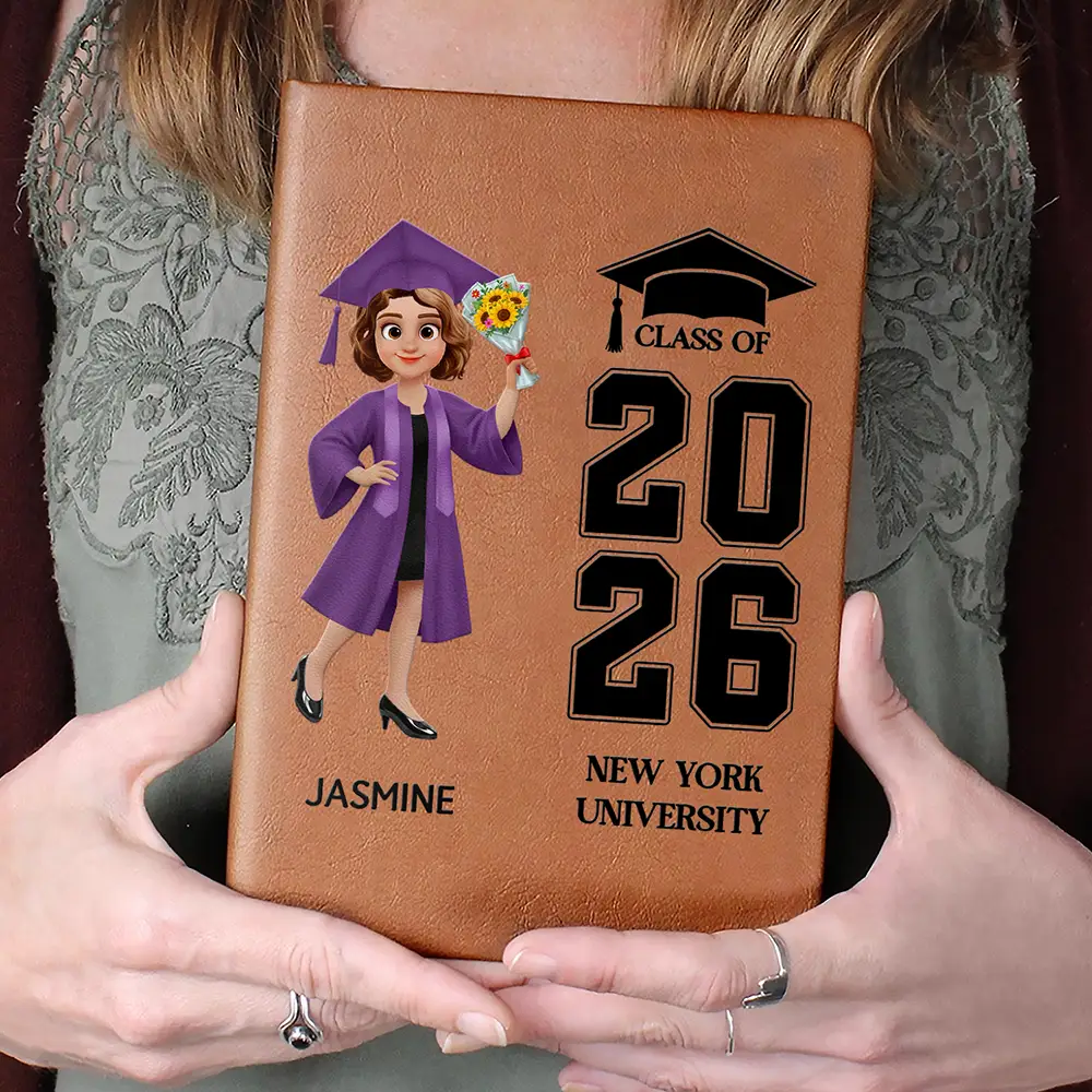 Proud Senior Graduate - Personalized Leather Journal - Image 4