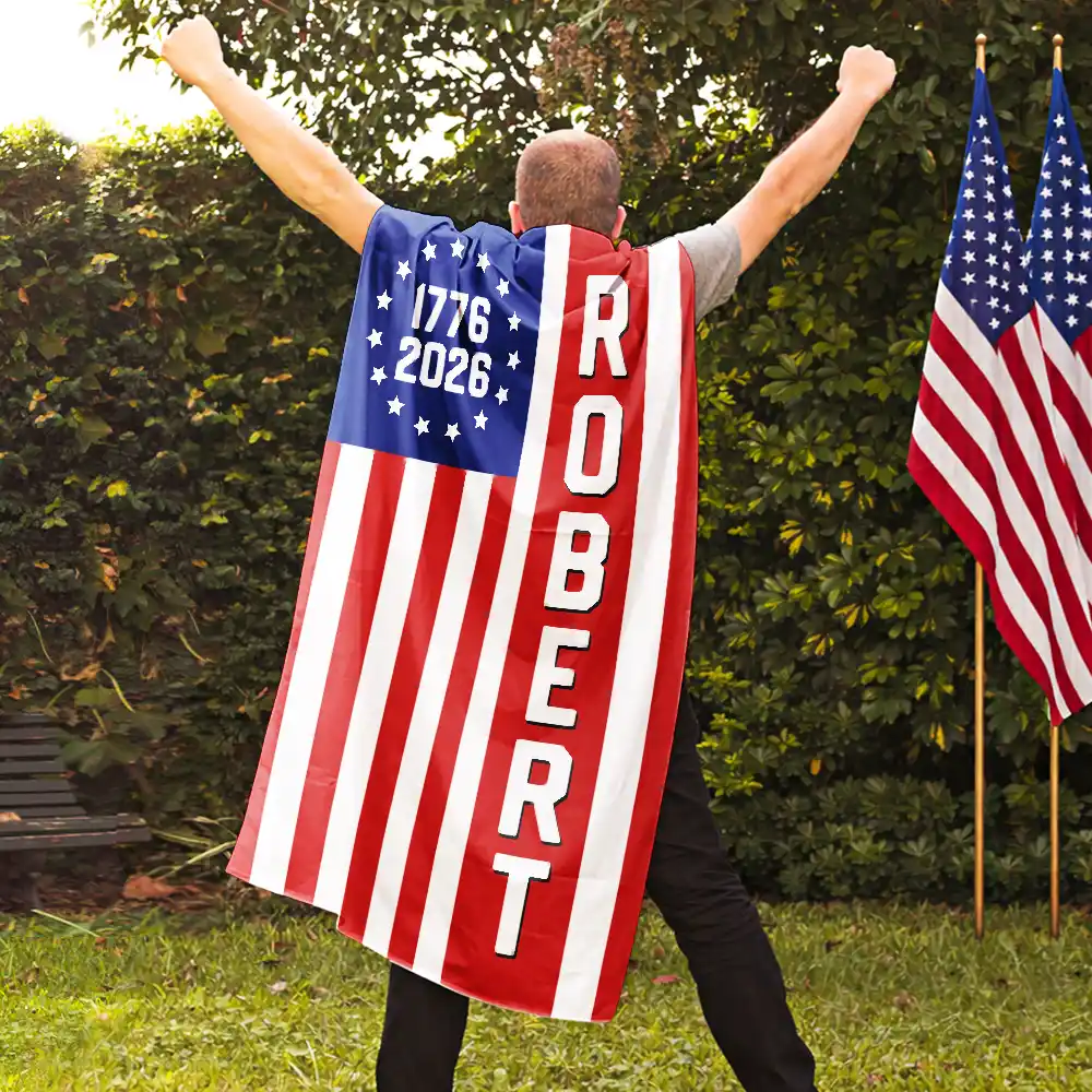 Proudly Celebrating 250 Years of Freedom - Personalized Costume Cape - Image 6