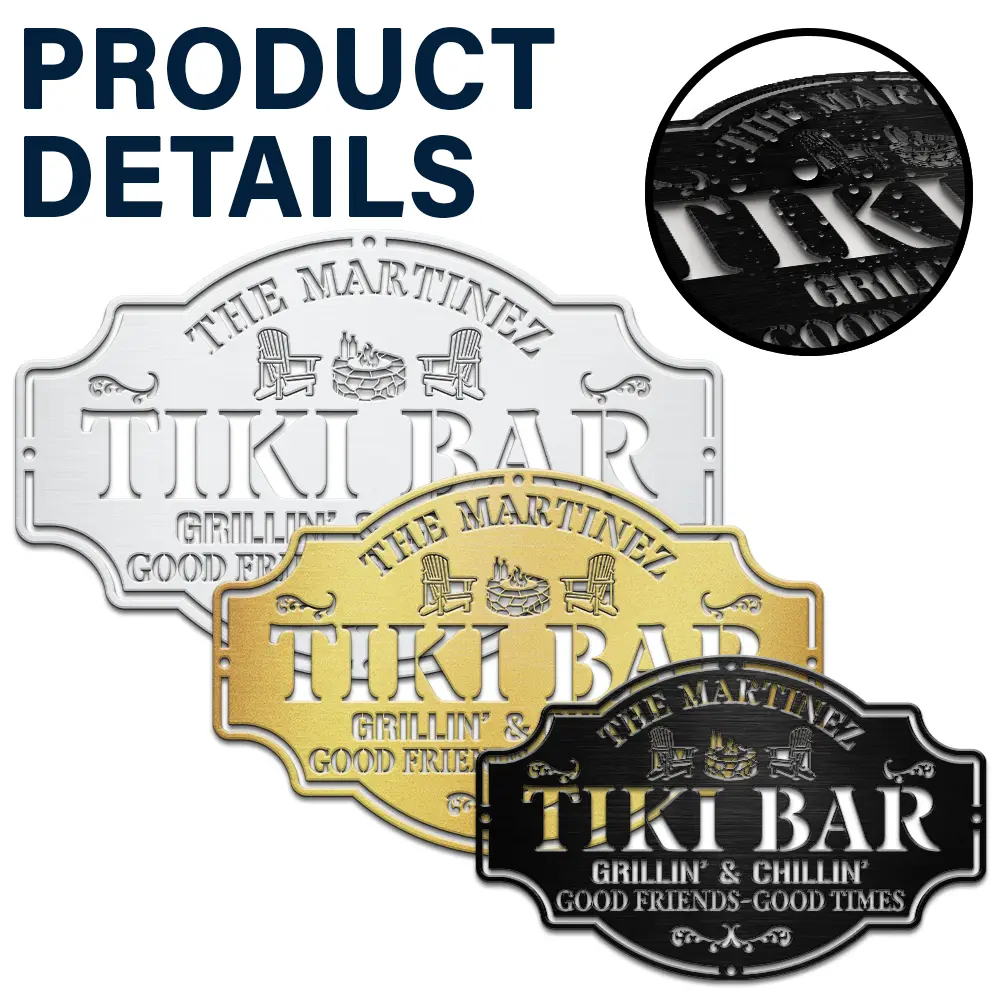 Pub Shed Good Friends Good Times - Personalised Cutout Metal Sign - Image 5