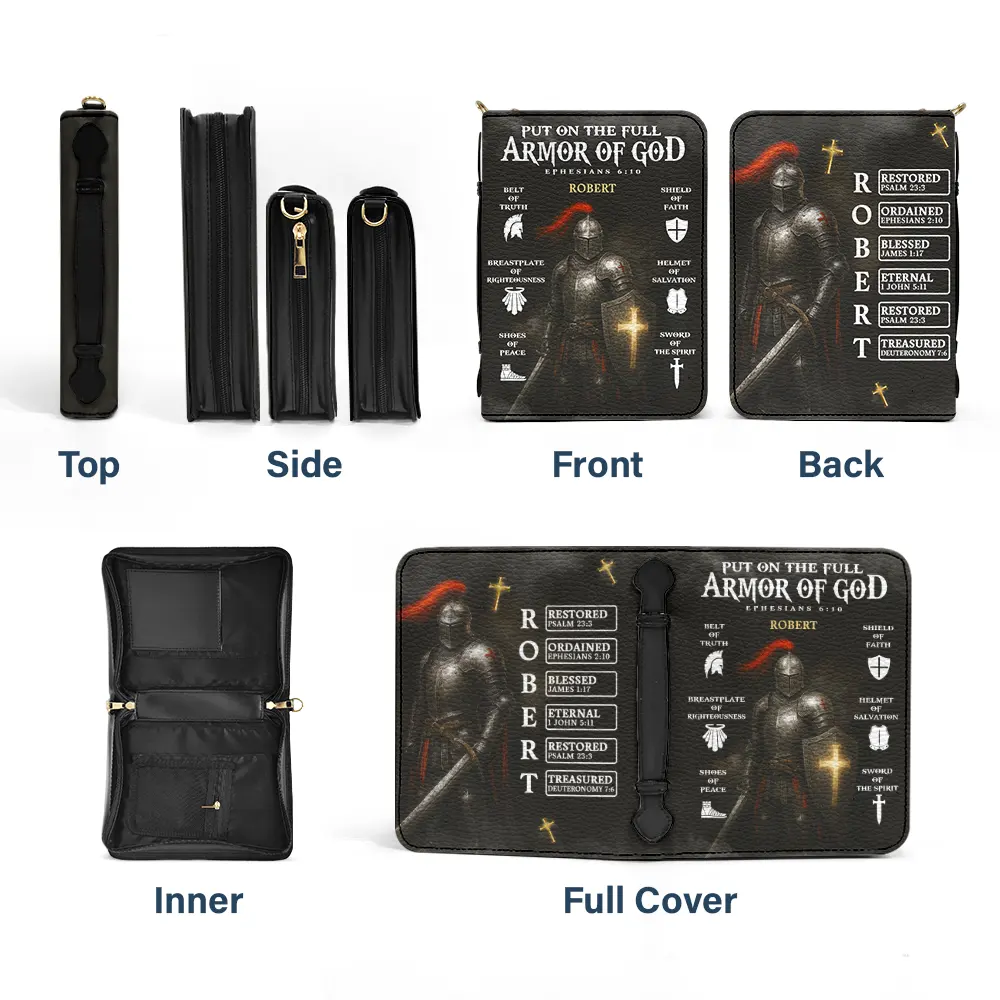 Put On The Full Armor Of God Bible - Personalized Bible Cover - Image 3
