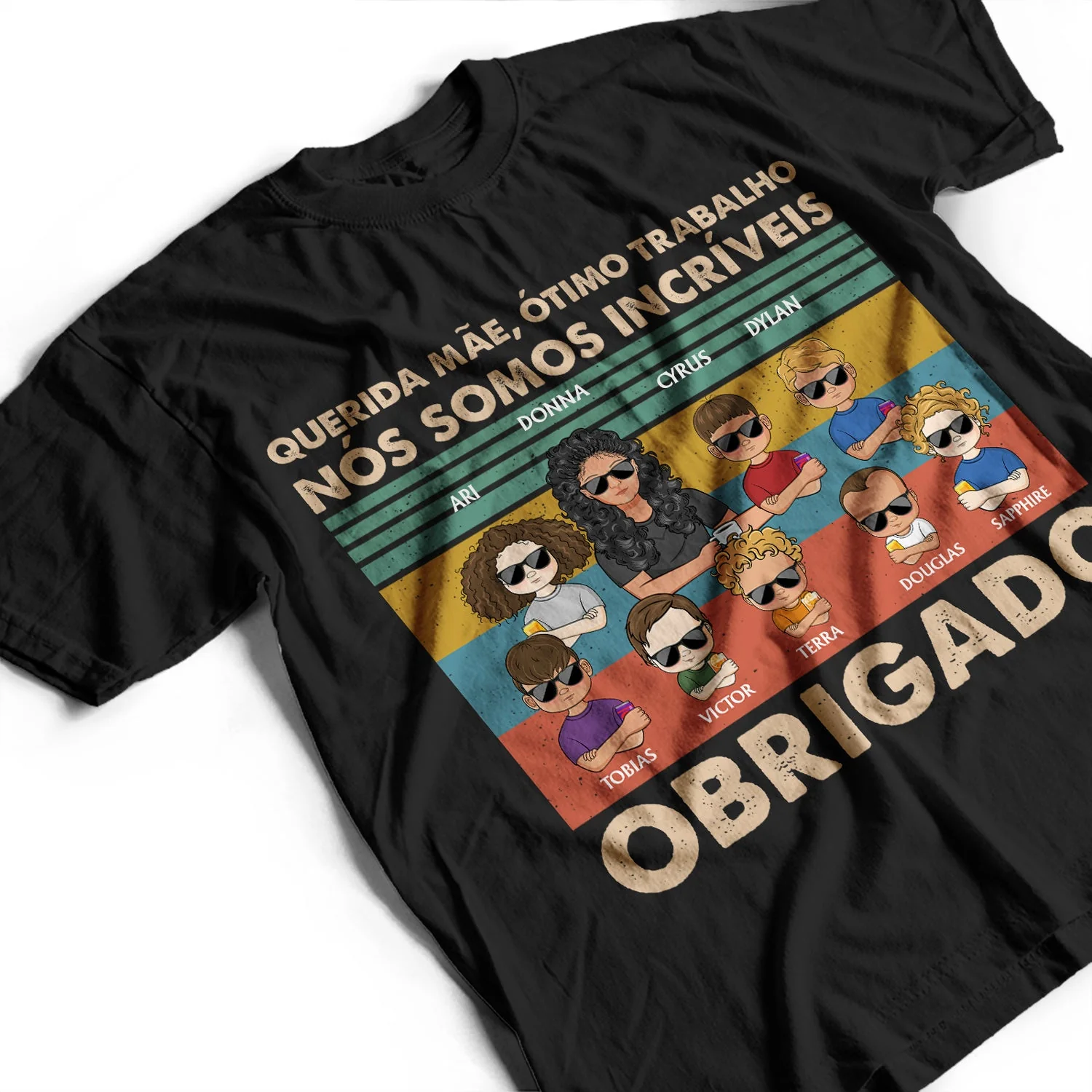 Querida Mãe Ótimo Trabalho Nós Somos Incríveis Obrigado Jovem - T Shirt Personalizado - Image 3