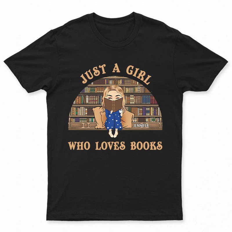 Reading Chibi Girl Just A Girl Who Loves Books - Personalized Custom Hoodie - Image 4