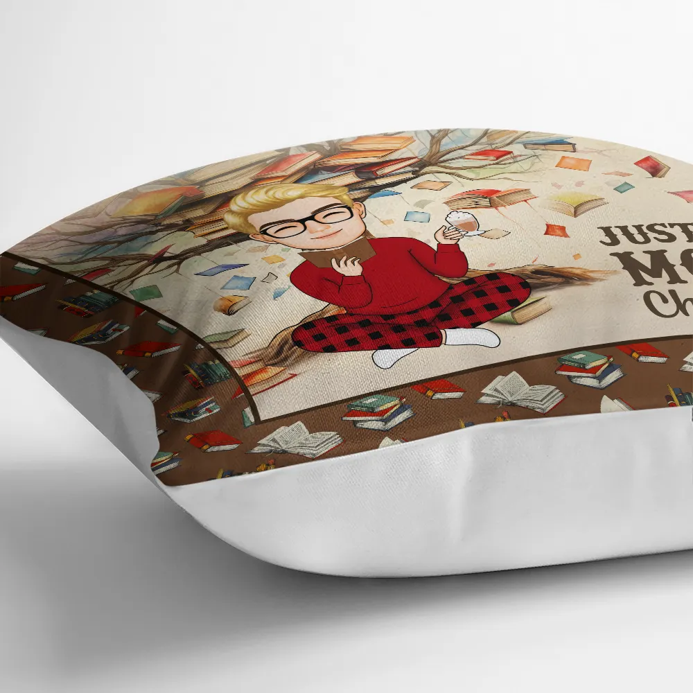 Reading Pillow Just One More Chapter - Personalized Pillow - Image 3