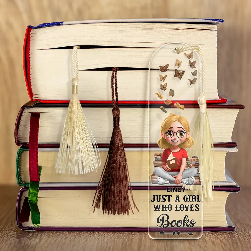 Reading World Belongs To Those Who Read - Personalized Acrylic Bookmark - Image 4