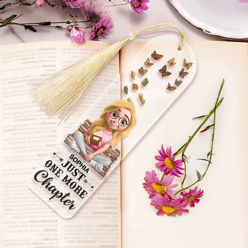 Reading World Belongs To Those Who Read - Personalized Acrylic Bookmark - Image 6