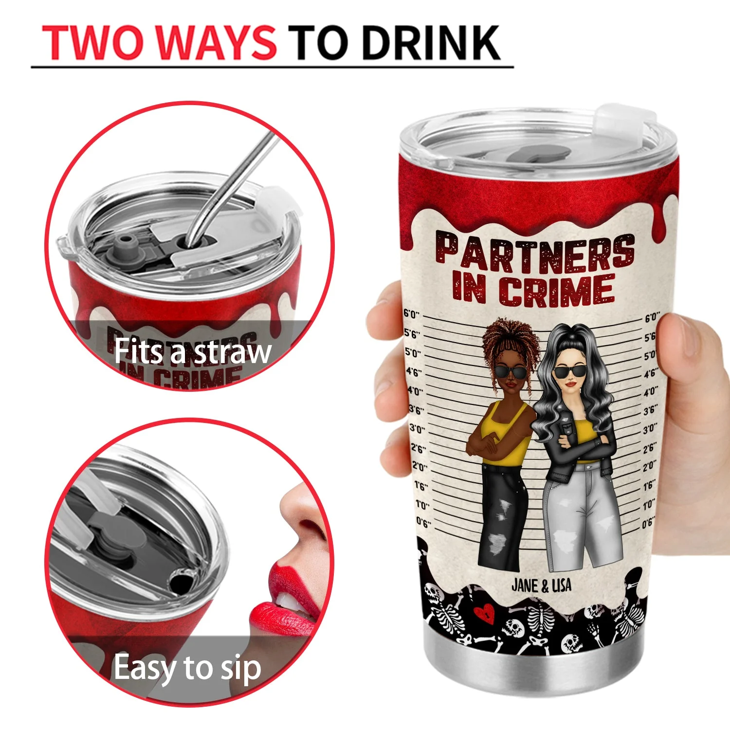 Ready With A Shovel - Gift For Bestie - Personalized Tumbler - Image 4