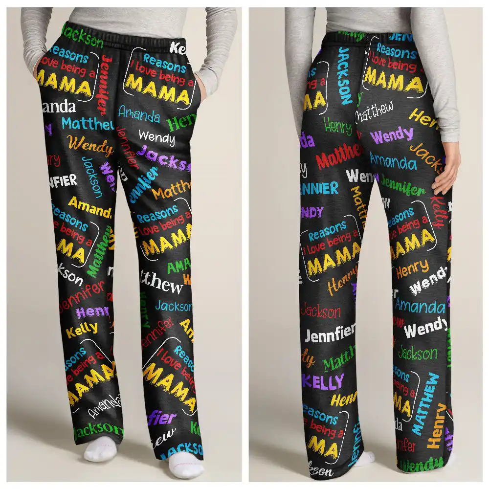 Reasons I Love Being Papa - Personalized Pajama Pants - Image 3