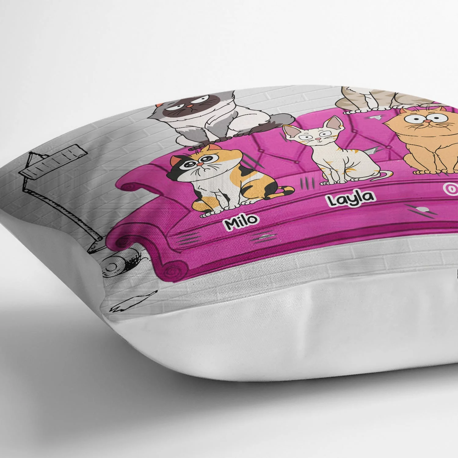 Reserved For The Cat - Gift For Cat Lovers - Personalized Pillow - Image 3