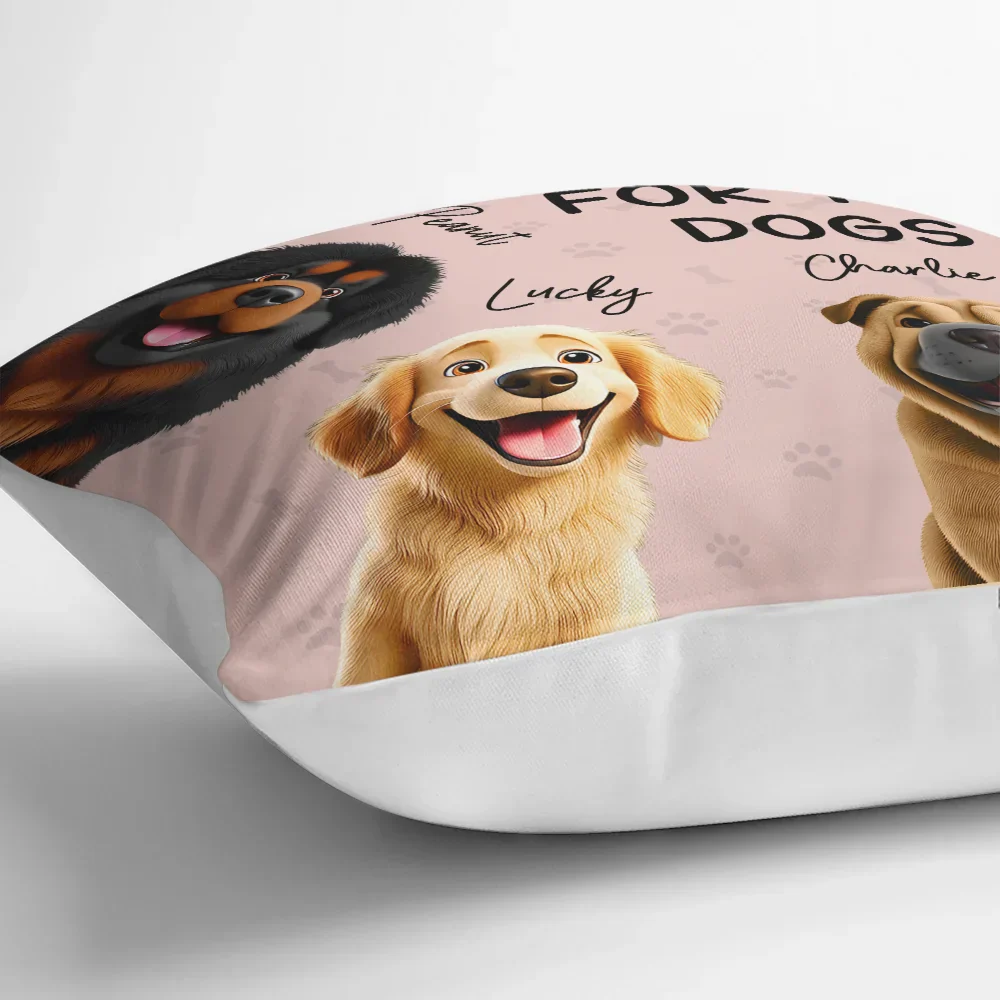 Reserved For The Dogs 3D Effect - Personalized Pillow - Image 3