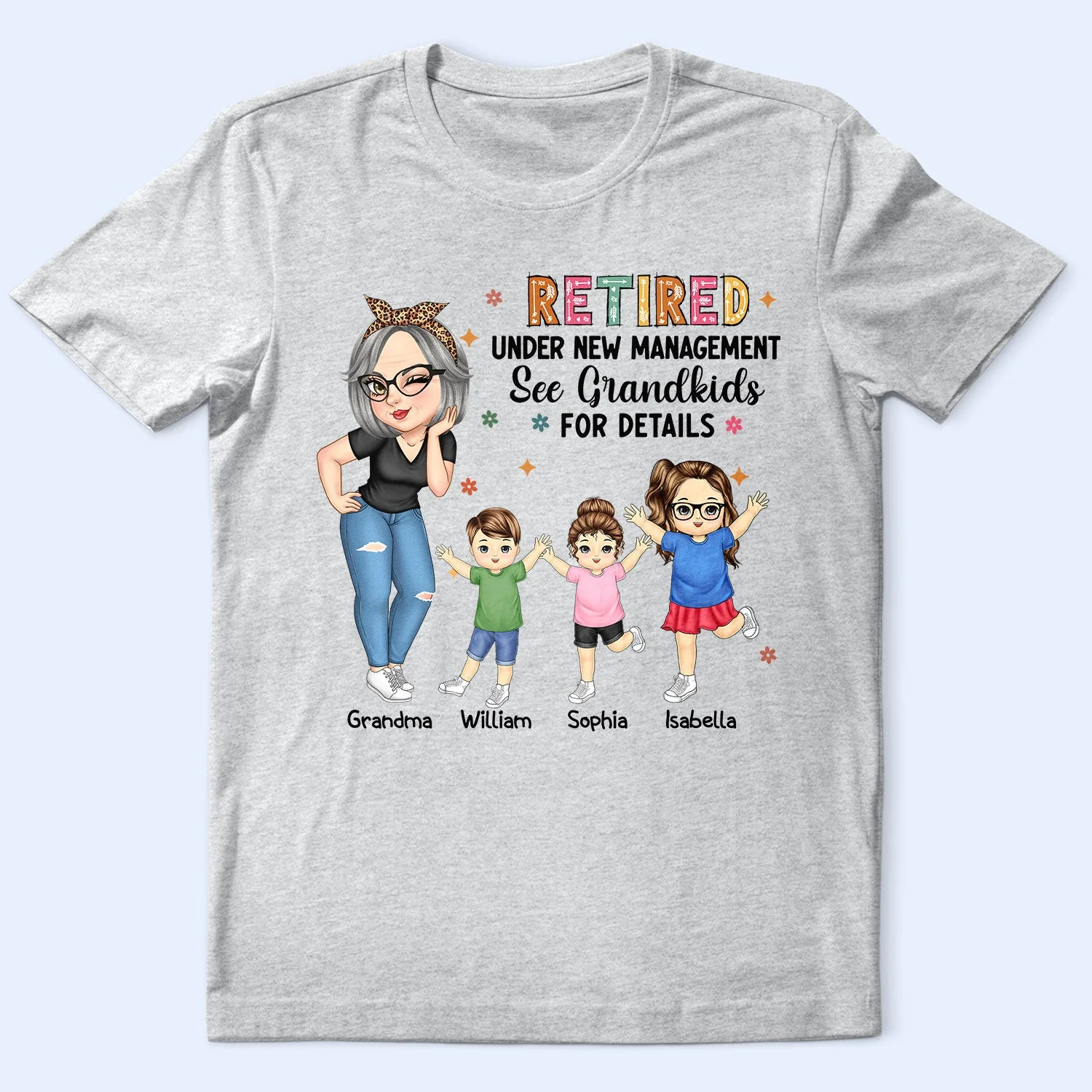 Retired Under New Management - Personalized T Shirt