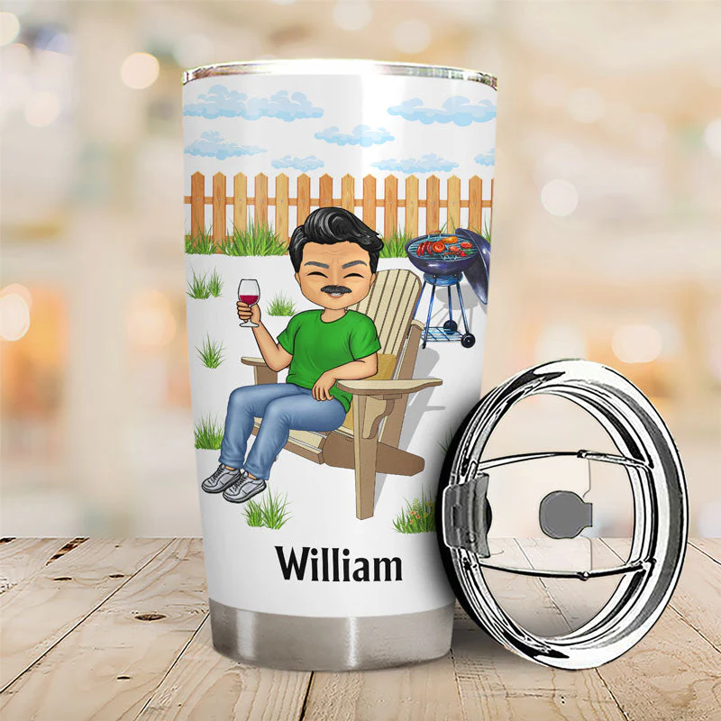 Retired Under New Management - Retirement Gift - Personalized Custom Tumbler - Image 2