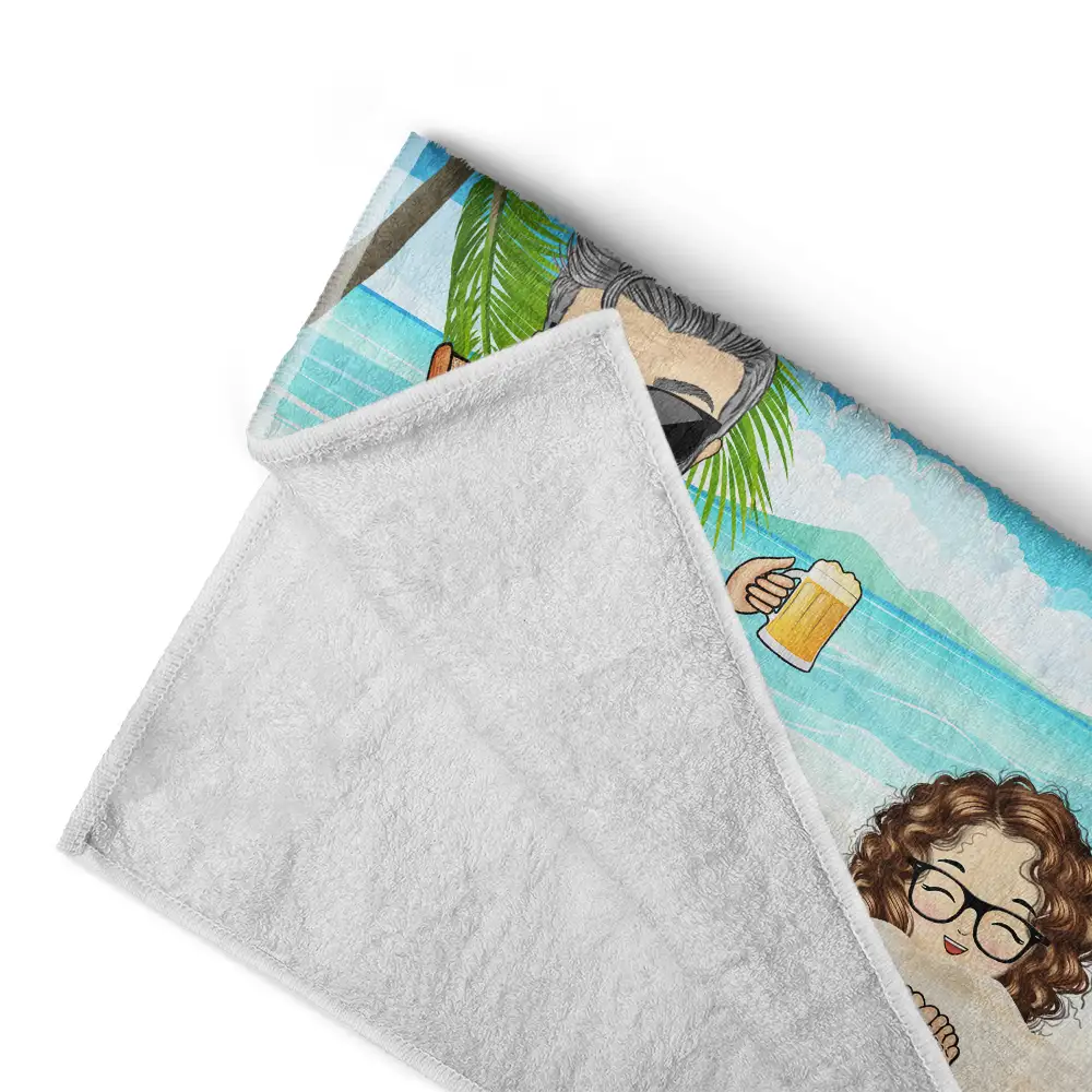 Retirement Plan - Personalized Beach Towel - Image 4