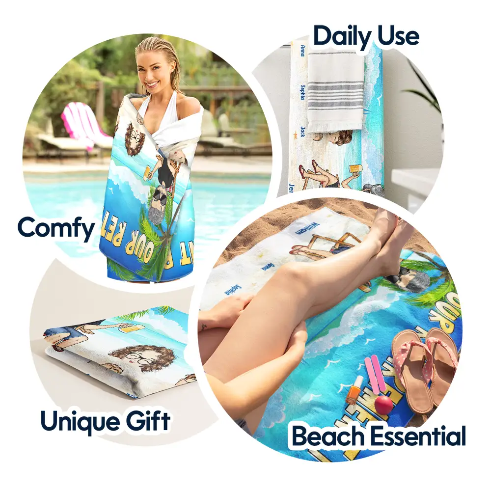 Retirement Plan - Personalized Beach Towel - Image 5
