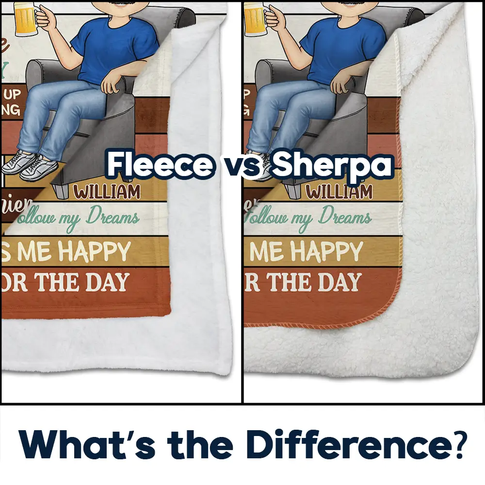 Retirement Rules - Personalized Fleece Blanket, Sherpa Blanket - Image 4