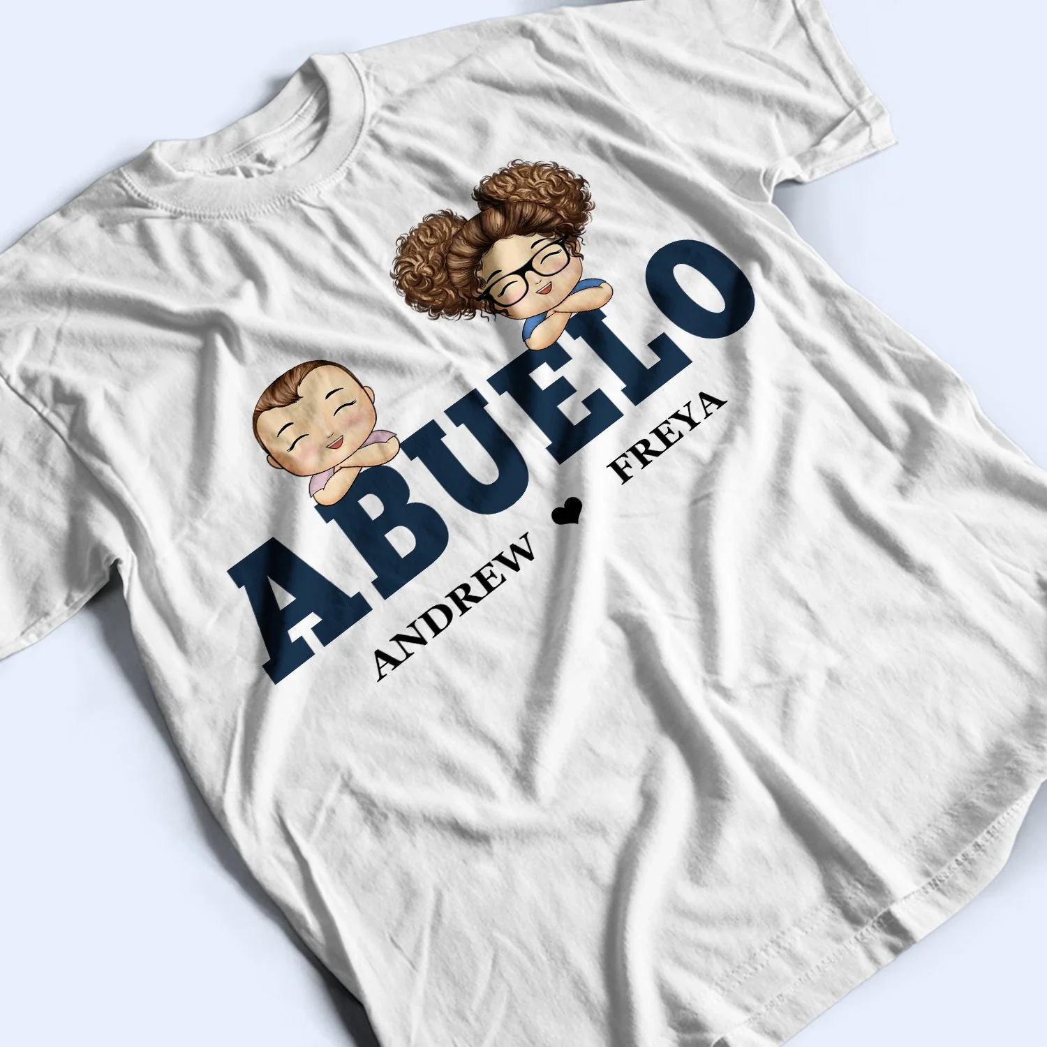Retro Papa, Grandpa, Dad, Daddy - Birthday, Loving Gift For Father, Grandfather, Mother, Parents - Personalized Custom T Shirt - Image 4