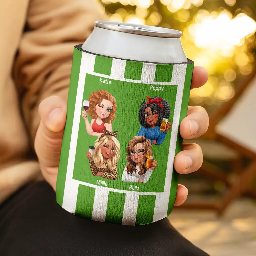 Right In The Throat 3D Bestie - Personalized Can Cooler Sleeve - Image 3