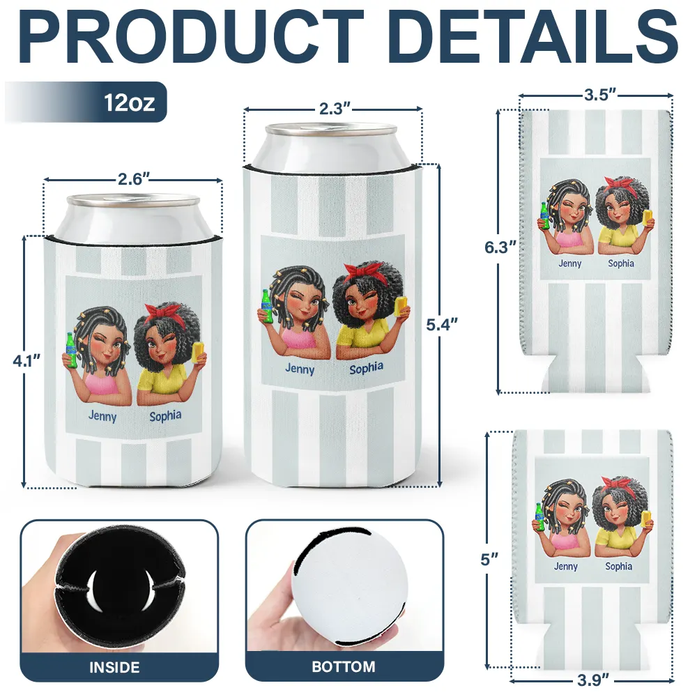Right In The Throat 3D Bestie - Personalized Can Cooler Sleeve - Image 4
