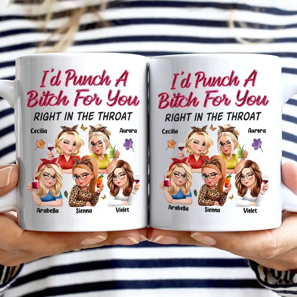 Right In The Throat 3D Bestie - Personalized Mug - Image 2