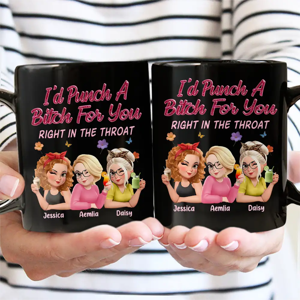 Right In The Throat 3D Bestie - Personalized Mug - Image 3