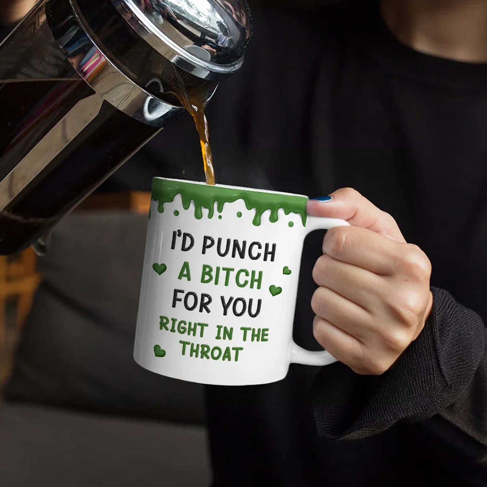 Right In The Throat Backside Besties - Personalized White Edge-to-Edge Mug - Image 4