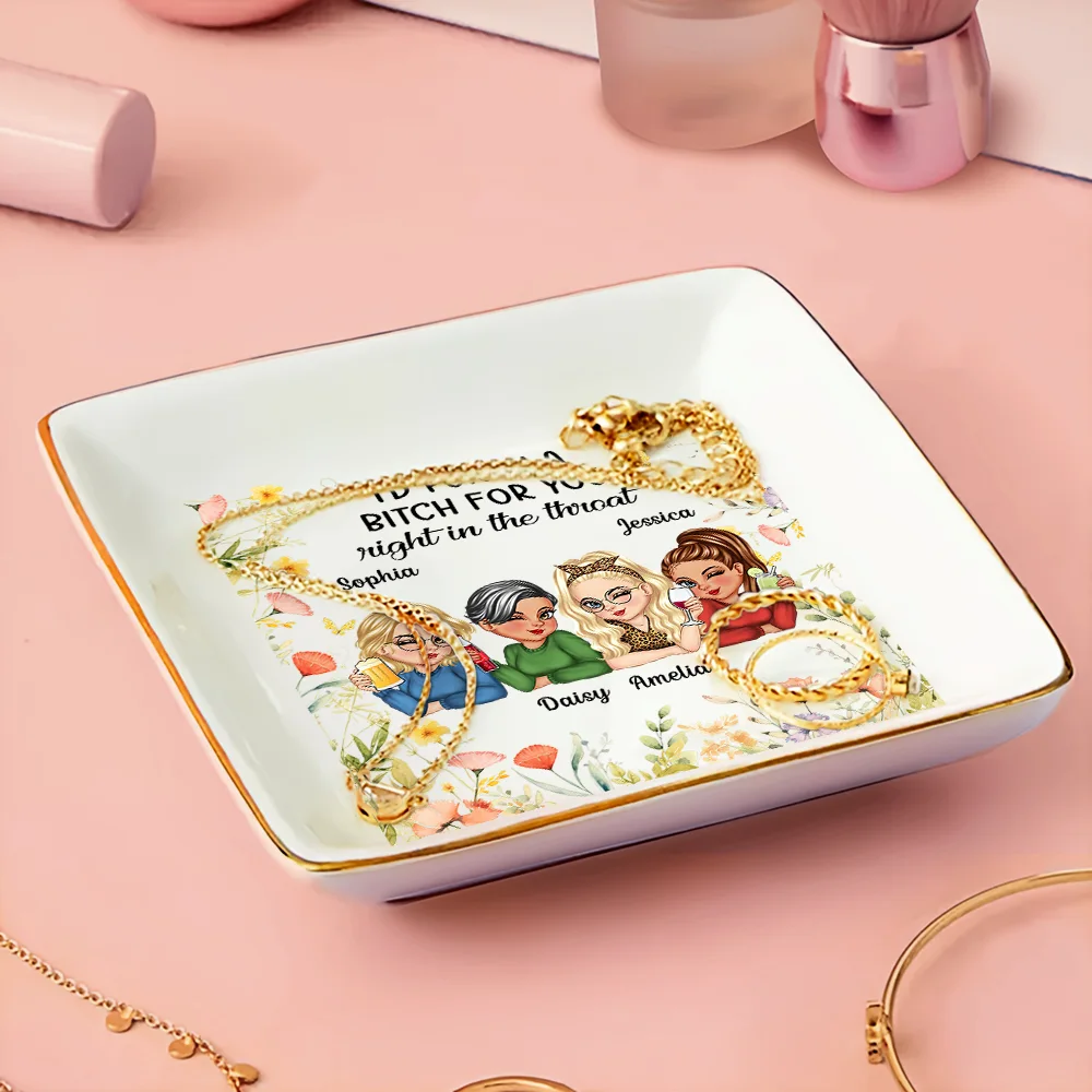 Right In The Throat Besties - Personalized Ring Dish - Image 3